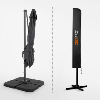 Parasol ogrodowy z podstawą Comfort Antracytowy 12