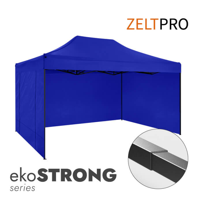 Namiot handlowy - ekspresowy, stalowy, 3x2 niebieski Zeltpro EKOSTRONG 1