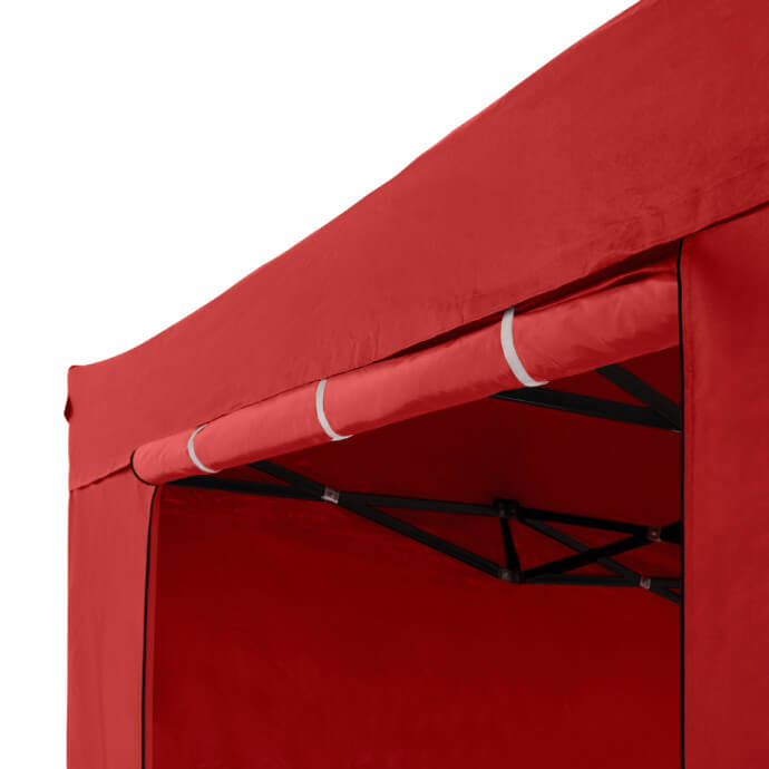 Namiot handlowy - ekspresowy, stalowy, 3x4,5 czerwony Zeltpro EKOSTRONG 6