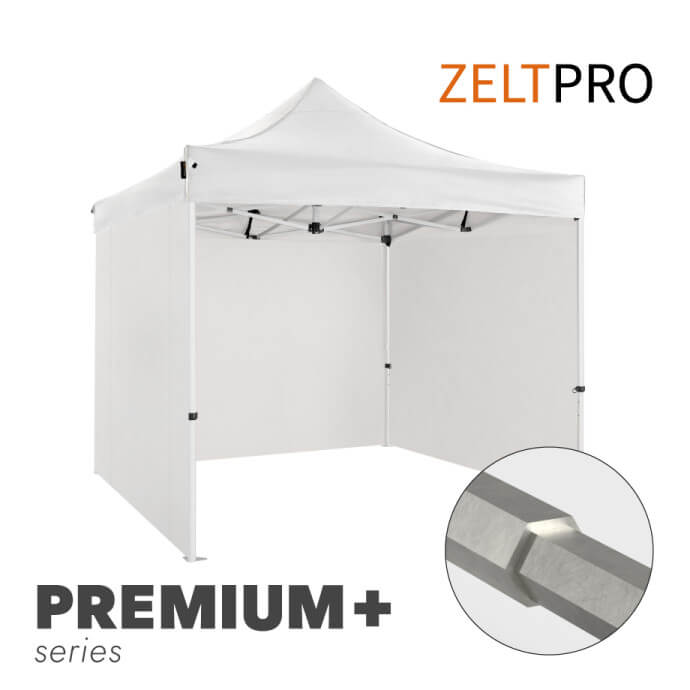 Namiot handlowy - ekspresowy, aluminiowy, 3x3 biały Zeltpro PREMIUM+ 1