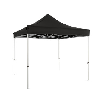Namiot handlowy - ekspresowy, aluminiowy, 3x3 czarny Zeltpro PREMIUM+ 5
