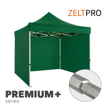 Namiot handlowy - ekspresowy, aluminiowy, 3x3 zielony Zeltpro PREMIUM+ 1