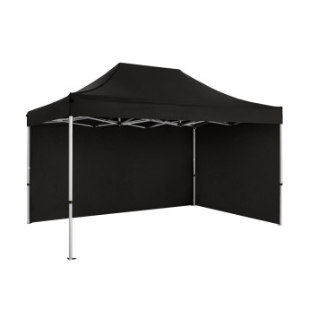 Namiot handlowy - ekspresowy, aluminiowy, 3x4,5 czarny Zeltpro PREMIUM+ 3