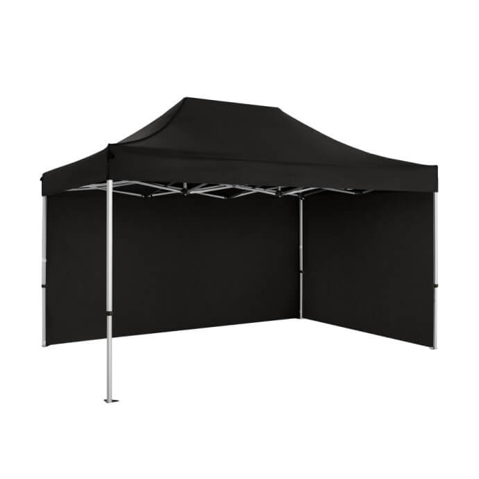 Namiot handlowy - ekspresowy, aluminiowy, 3x4,5 czarny Zeltpro PREMIUM+ 3