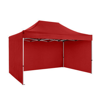 Namiot handlowy - ekspresowy, aluminiowy, 3x4,5 czerwony Zeltpro PREMIUM+ 2