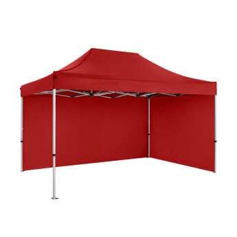 Namiot handlowy - ekspresowy, aluminiowy, 3x4,5 czerwony Zeltpro PREMIUM+ 3