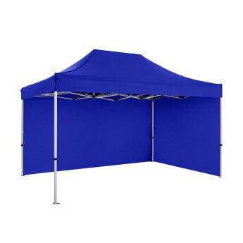 Namiot handlowy - ekspresowy, aluminiowy, 3x4,5 niebieski Zeltpro PREMIUM+ 3