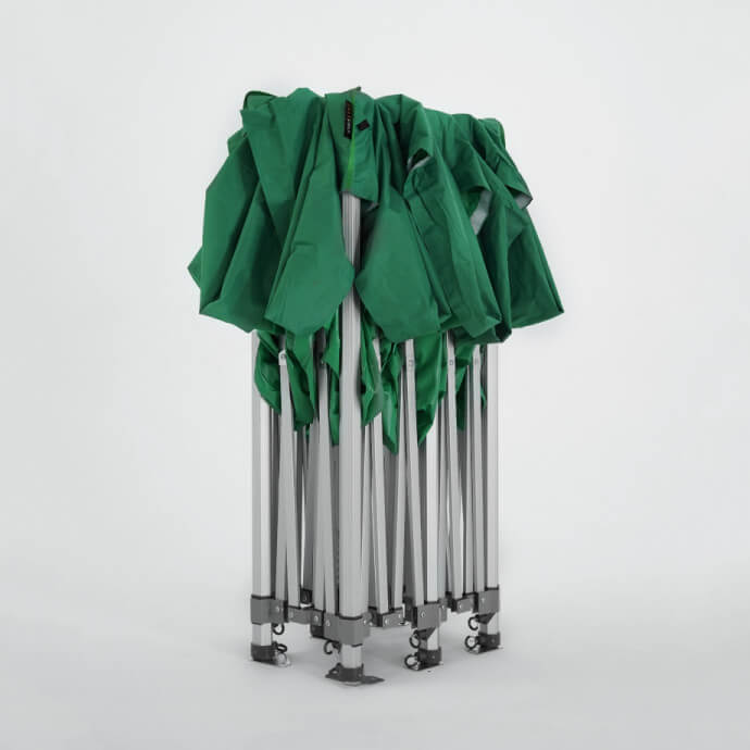 Namiot handlowy - ekspresowy, aluminiowy, 3x6 zielony Zeltpro PREMIUM+ 7