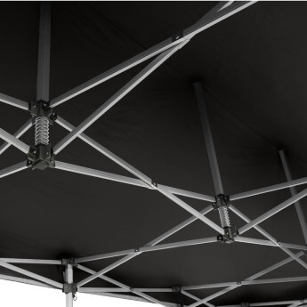 Namiot handlowy - ekspresowy, aluminiowy, 3x6 czarny Zeltpro PREMIUM+ 8