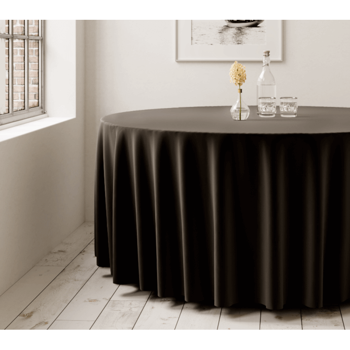 Obrus okrągły Restly czarny D290 1