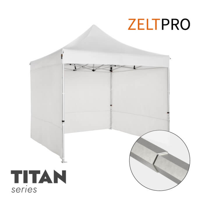 Namiot handlowy - ekspresowy, aluminiowy, 3x3 biały Zeltpro TITAN 1