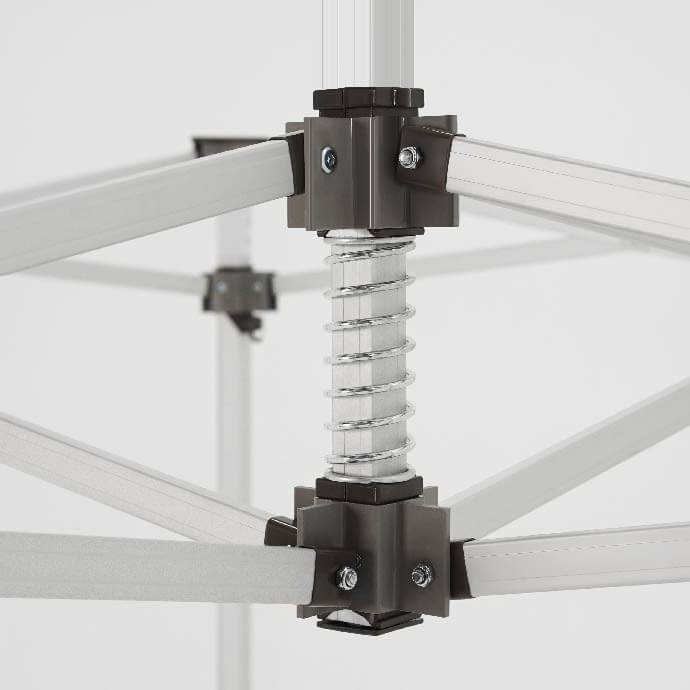 Namiot handlowy - ekspresowy, aluminiowy, 3x6 biały Zeltpro PREMIUM+ 11