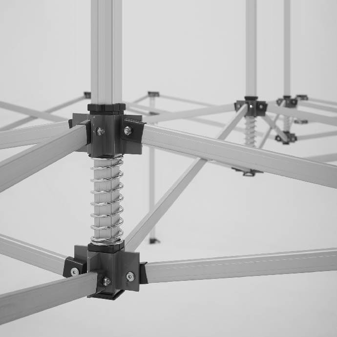 Namiot handlowy - ekspresowy, aluminiowy, 3x6 biały Zeltpro PREMIUM+ 16