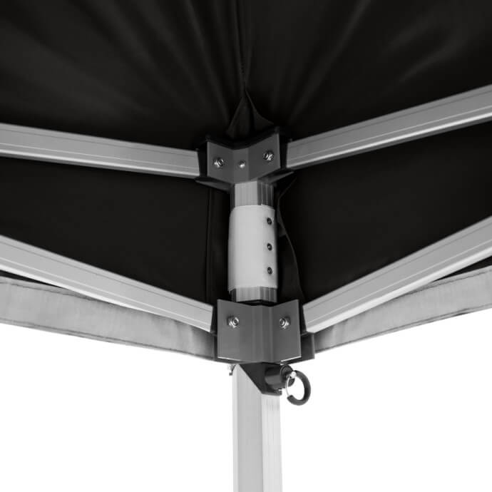 Namiot handlowy - ekspresowy, aluminiowy, 4x6 czarny Zeltpro PREMIUM+ 6