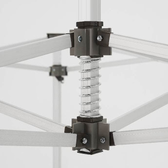 Namiot handlowy - ekspresowy, aluminiowy, 4x6 czarny Zeltpro PREMIUM+ 10