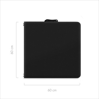 Stół cateringowy składany 120 cm czarny 4