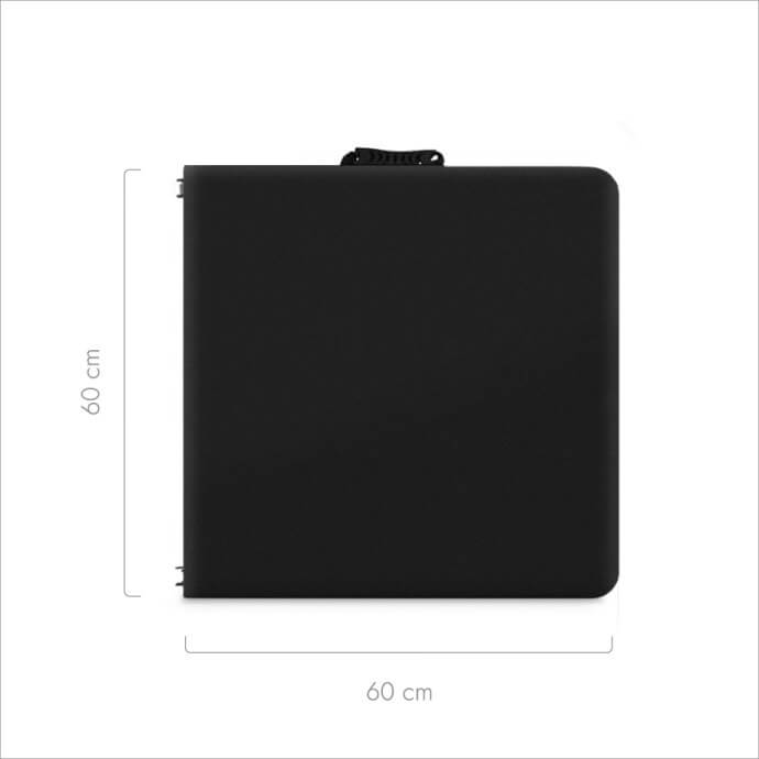 Stół cateringowy składany 120 cm czarny 4