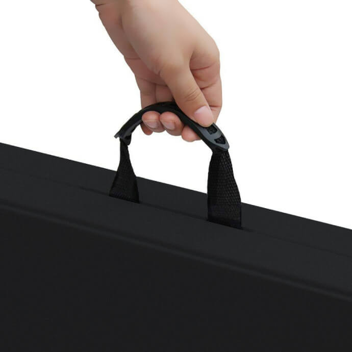 Stół cateringowy składany 120 cm czarny 6