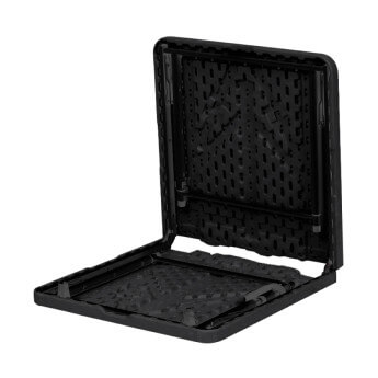 Stół cateringowy składany 120 cm czarny 7