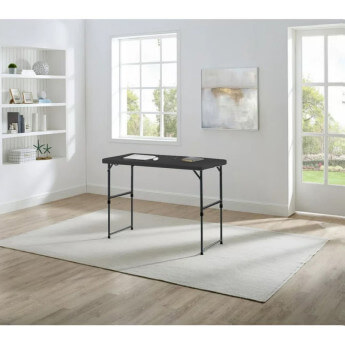 Stół cateringowy składany 120 cm czarny 10