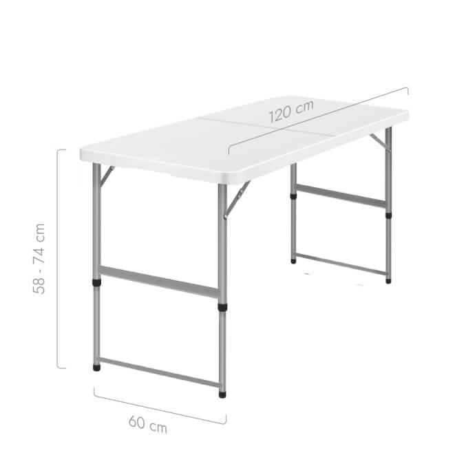 Stół cateringowy składany 120 cm. 5