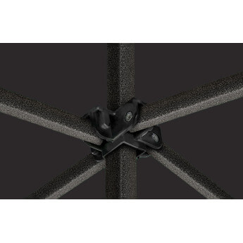 Namiot handlowy - ekspresowy, stalowy, 3x4,5 czarny Zeltpro EKOSTRONG 10