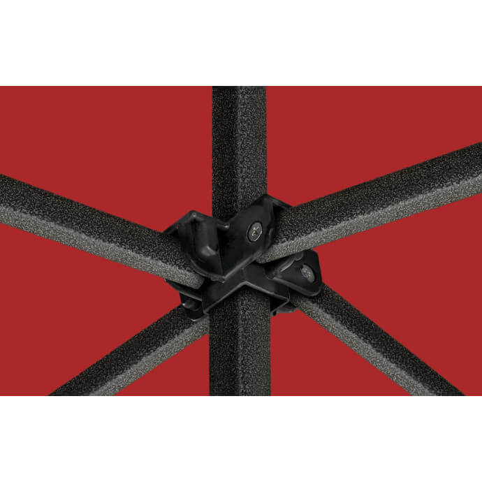 Namiot handlowy - ekspresowy, stalowy, 3x3 czerwony Zeltpro EKOSTRONG 12