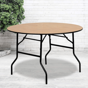 Stół bankietowy (konferencyjny) drewniany, okrągły D120 7