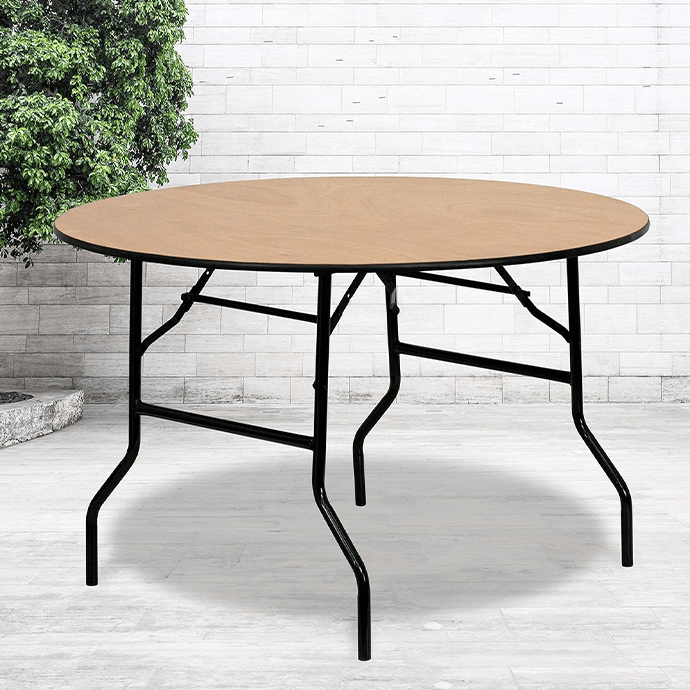 Stół bankietowy (konferencyjny) drewniany, okrągły D160 7