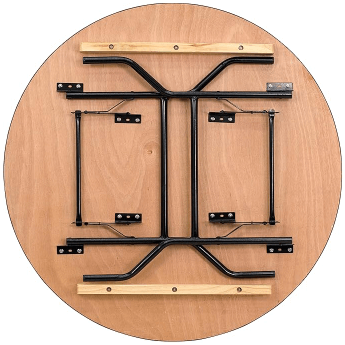 Stół bankietowy (konferencyjny) drewniany, okrągły D180 4