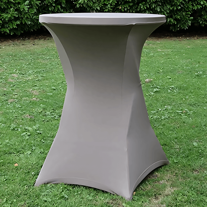 Elastyczny pokrowiec na stolik barowy, Restly szary 110x80 2