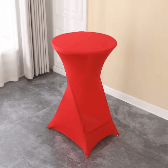 Elastyczny pokrowiec na stolik barowy, Restly czerwony 110x80 2