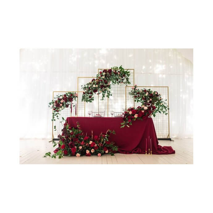 Obrus plamoodporny prostokątny Restly bordowy 150x250 4