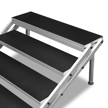 Regulowane aluminiowe schody do podestu 60-100 cm (4 stopnie) 5