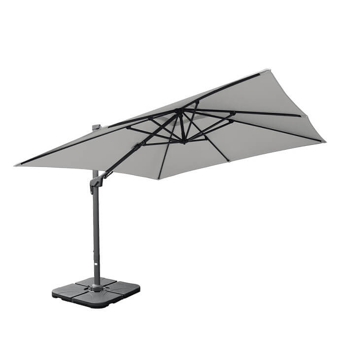 Parasol ogrodowy (pokrowiec w zestawie) Maestro Light Grey 12