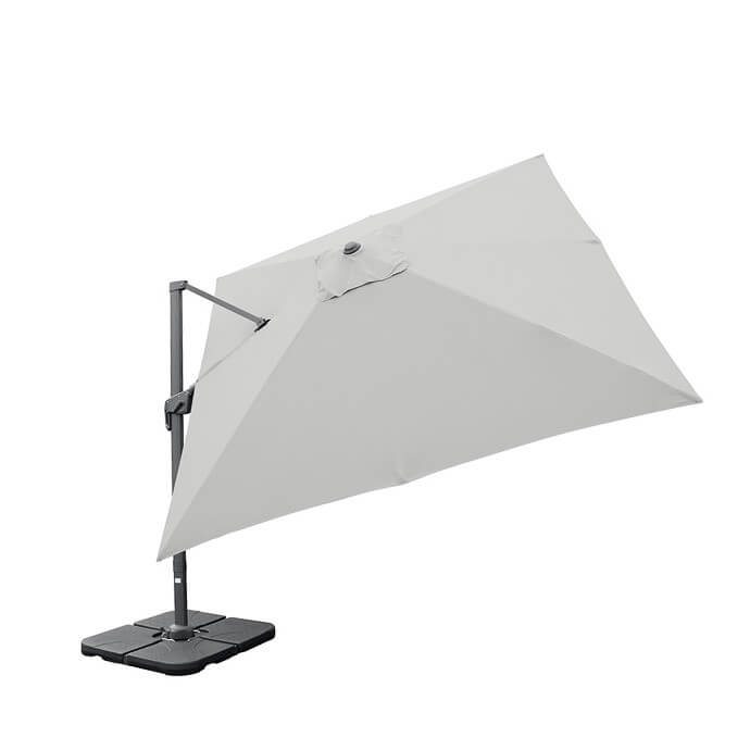 Parasol ogrodowy z podstawą (pokrowiec w zestawie) Maestro Light Grey 11