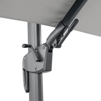 Parasol ogrodowy z podstawą (pokrowiec w zestawie) Maestro Light Grey 3