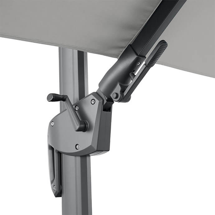 Parasol ogrodowy z podstawą (pokrowiec w zestawie) Maestro Light Grey 3