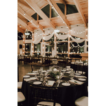 Obrus plamoodporny okrągły Restly czarny D150 5