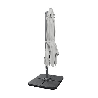 Parasol ogrodowy z podstawą Solid (pokrowiec w zestawie) Maestro Light Grey 10