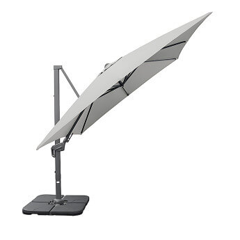 Parasol ogrodowy z podstawą Solid (pokrowiec w zestawie) Maestro Light Grey 14