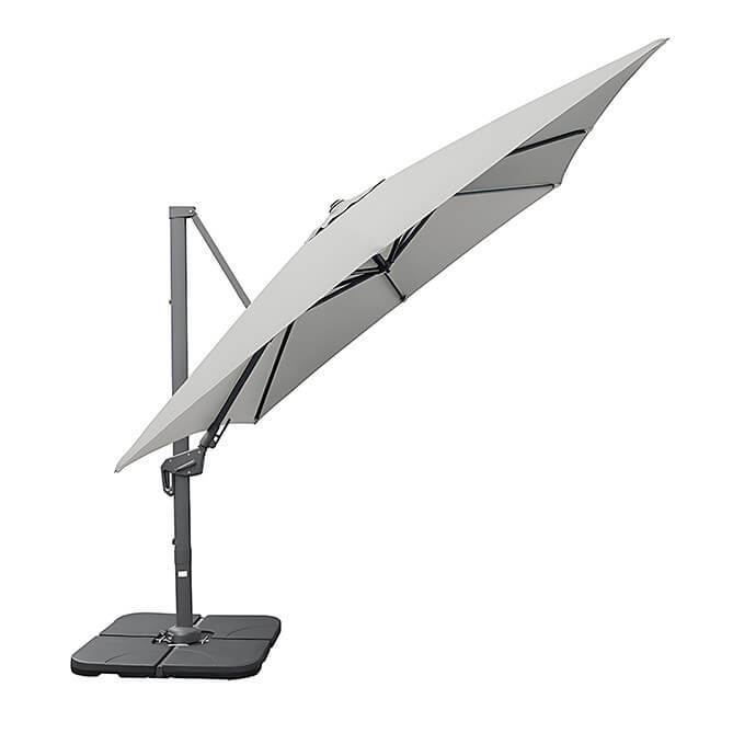Parasol ogrodowy z podstawą Solid (pokrowiec w zestawie) Maestro Light Grey 14