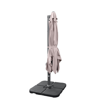Parasol ogrodowy z podstawą Solid (pokrowiec w zestawie) Maestro Taupe 11