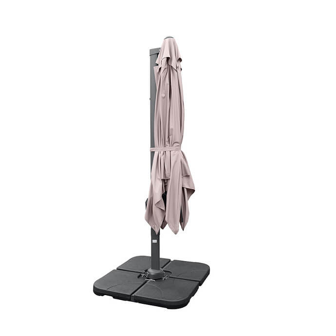 Parasol ogrodowy z podstawą Solid (pokrowiec w zestawie) Maestro Taupe 11