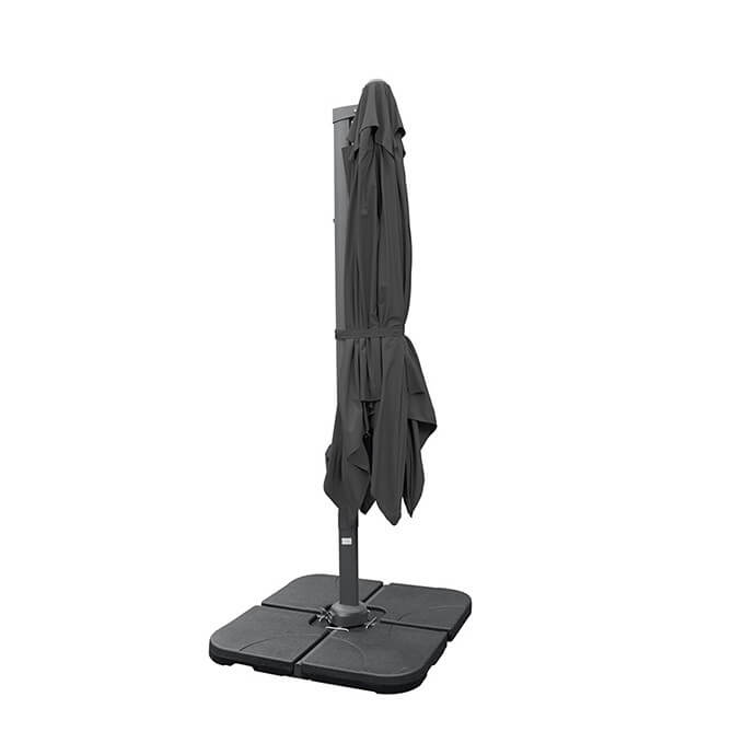 Parasol ogrodowy z podstawą Solid (pokrowiec w zestawie) Maestro Antracytowy 10