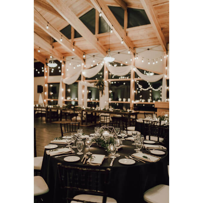 Obrus plamoodporny okrągły Restly czarny D220 5