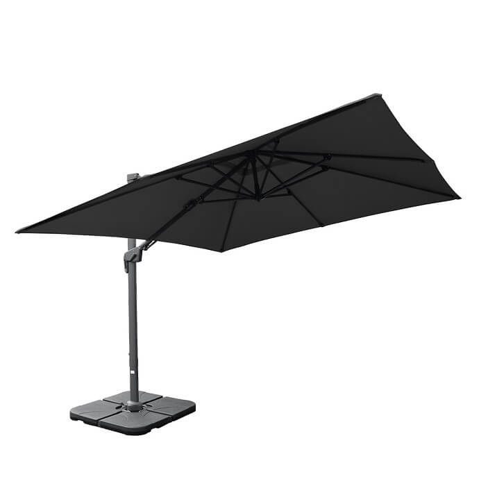 Parasol ogrodowy z podstawą Solid (pokrowiec w zestawie) Maestro Antracytowy 12