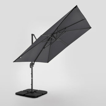 Parasol ogrodowy z podstawą Solid Comfort Antracytowy 6