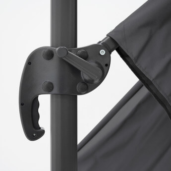 Parasol ogrodowy z podstawą Solid Comfort Antracytowy 7