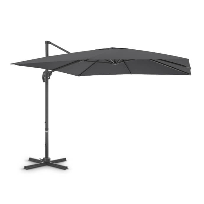 Parasol ogrodowy z podstawą Solid Comfort Antracytowy 9